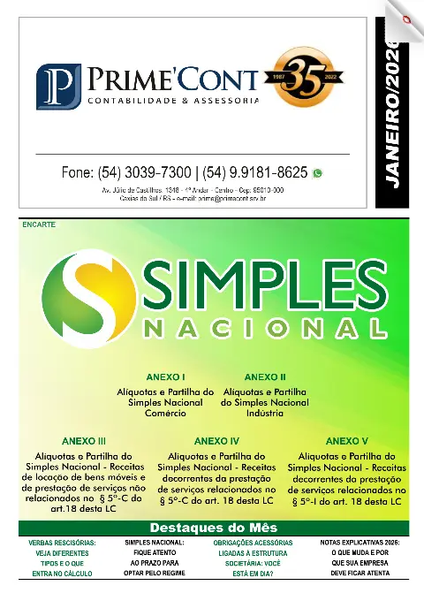 Novembro Revista Escritório De Contabilidade Em Caxias Do Sul Prime Cont - Escritório de Contabilidade em Caxias do Sul | Prime Cont